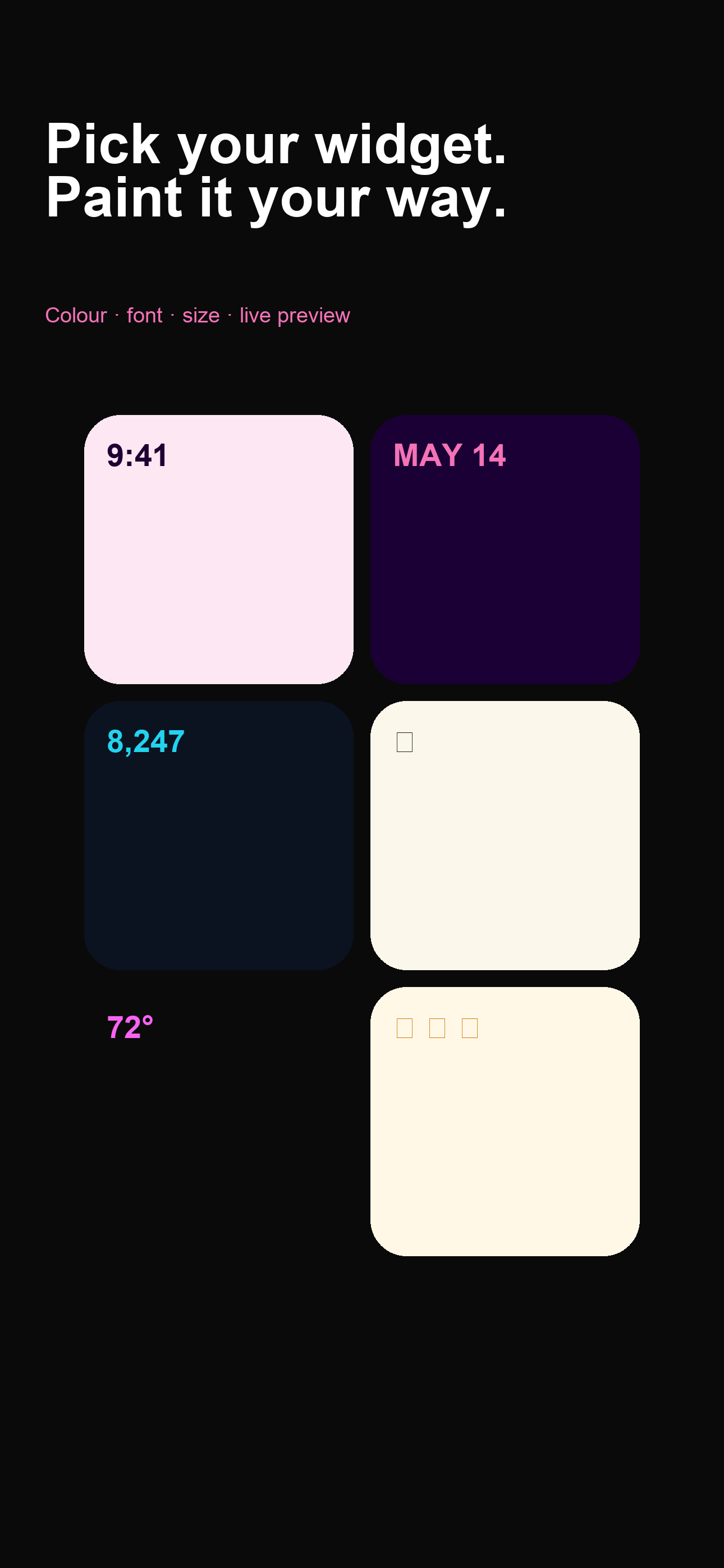 Widget Builder